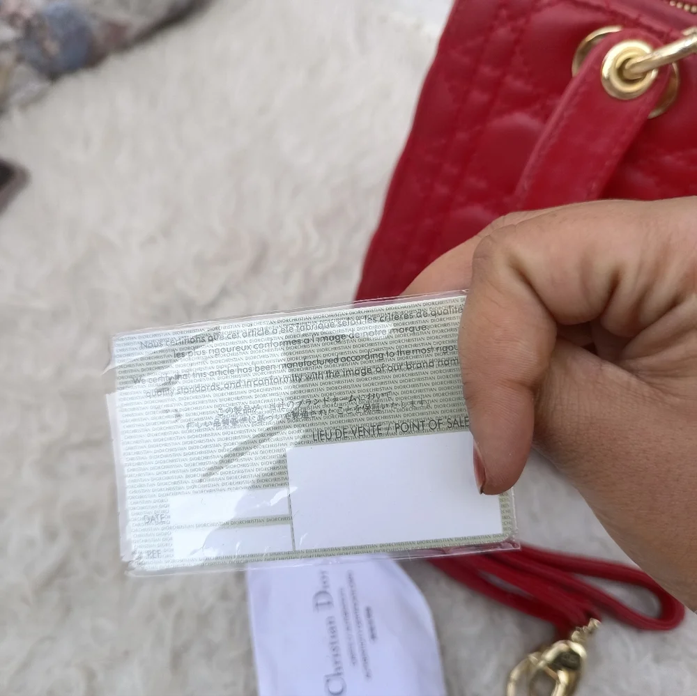 Diors classic Lady Dior bag with authenticity cards - Picture 13 of 15